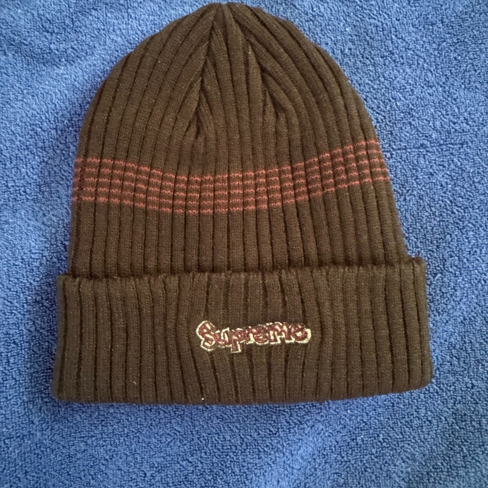 Supreme Gonz Logo Beanie Black